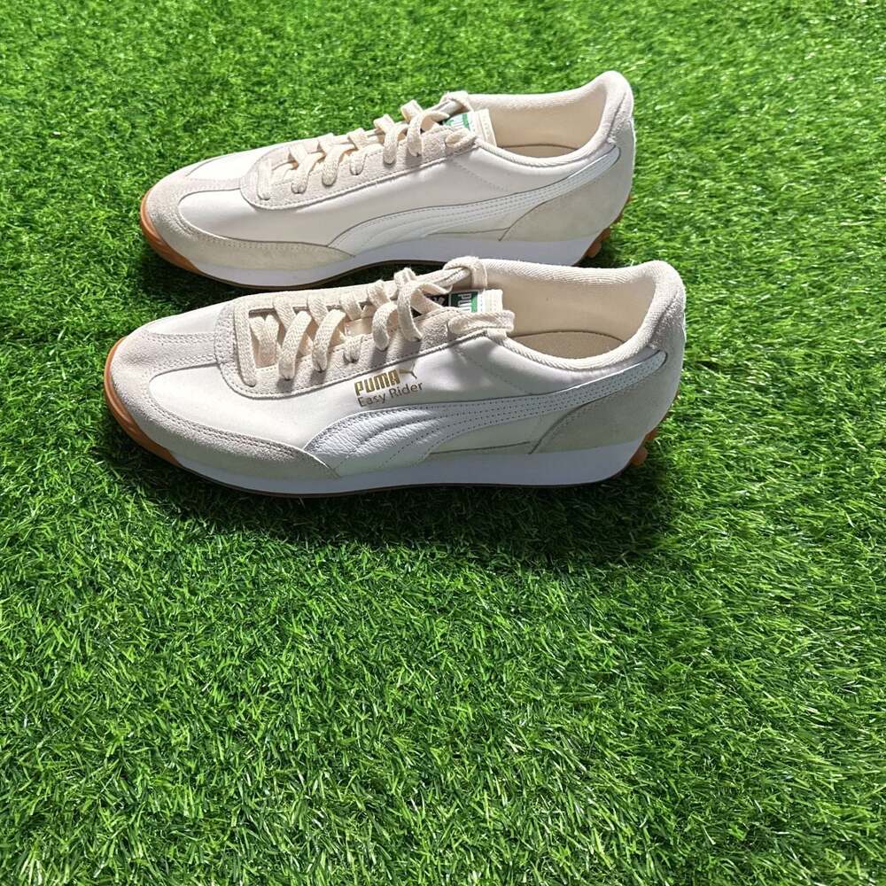 Puma Easy Rider Vintage Alpine Snow White Gold Men Unisex Casual Shoes 399028-18